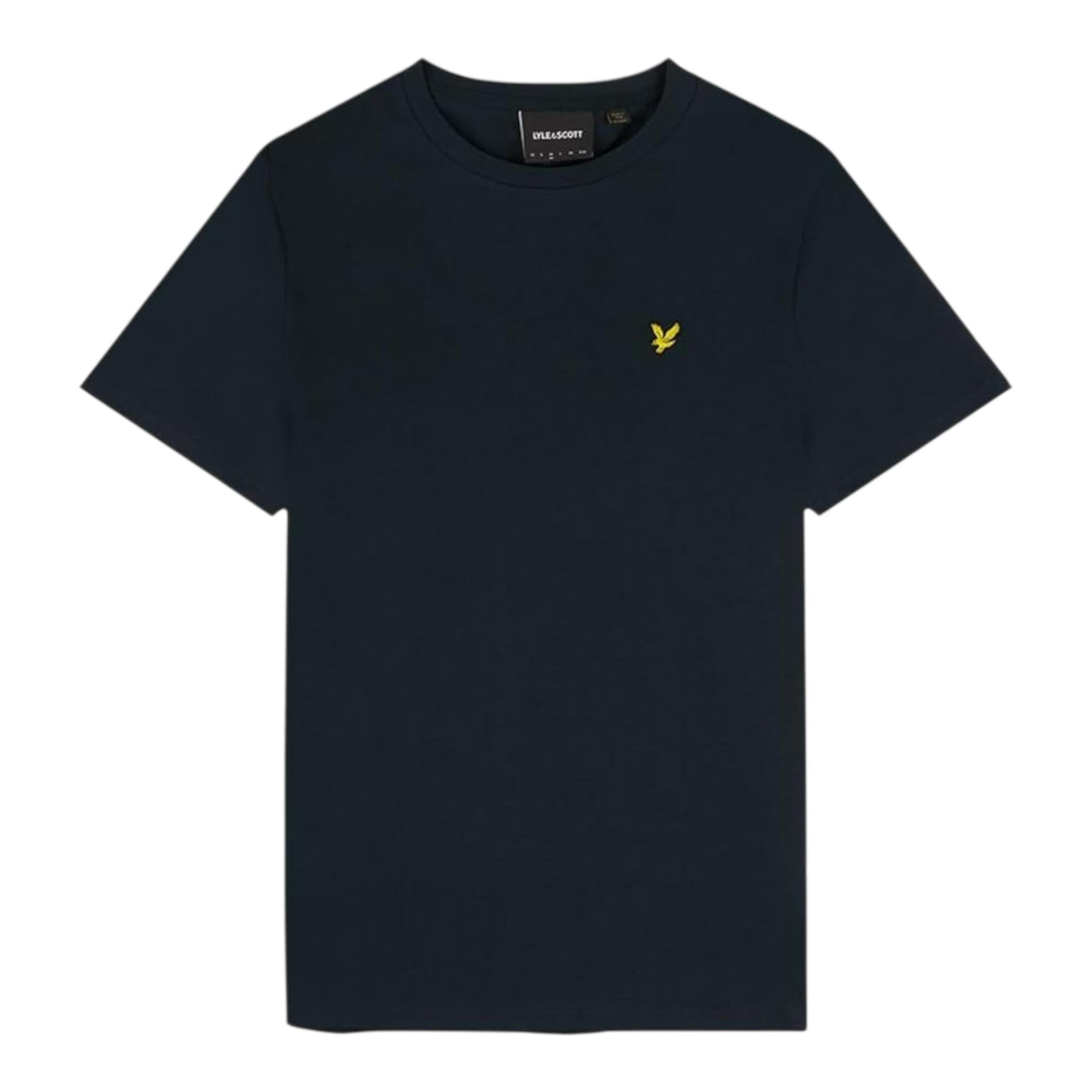Lyle&Scott T-Shirt Tinta Unita con Logo per Bambino 48067 NERO LYLE&SCOTT 