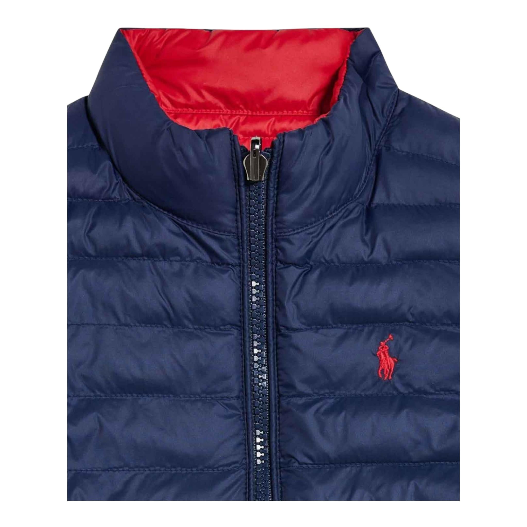 Ralph Lauren Giubbino Modello Smanicato Tinta Unita per Neonato 320949920002 BLU RALPH LAUREN 