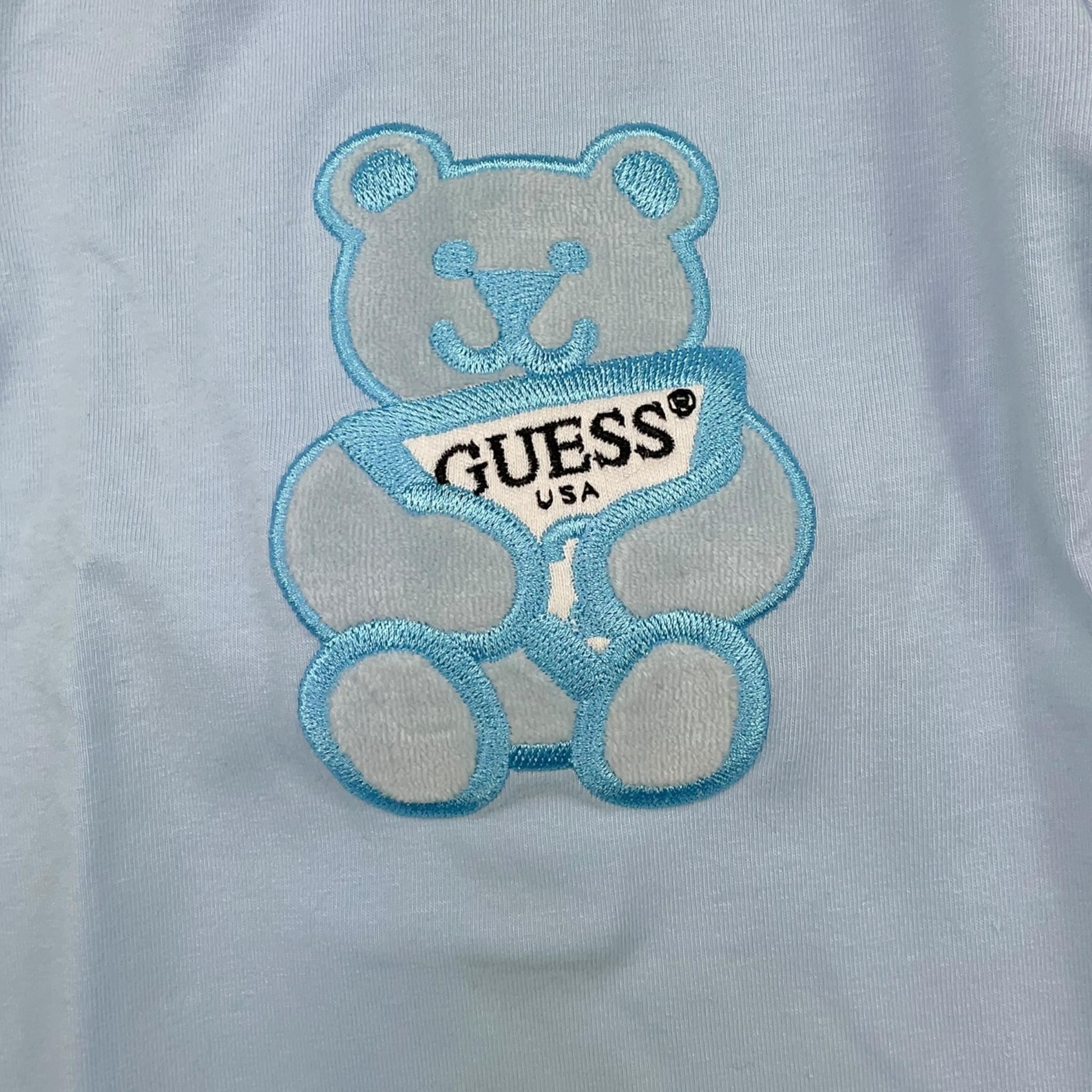 GUESS tutina tinta unita gircollo Azzurro per Neonata H3YW02J1314 AZZURRO GUESS 