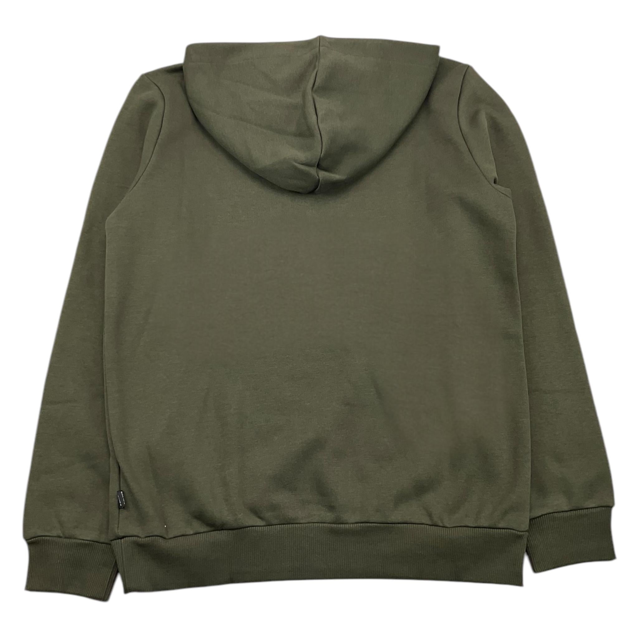 PUMA felpa chiusa con cappuccio tinta unita con stampa logo Verde per Bambino 58696508 VERDE PUMA 