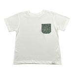 Paolo Pecora T-Shirt Girocollo Tinta Unita con Taschino per Bambino PP4055X BIANCO PAOLO PECORA 