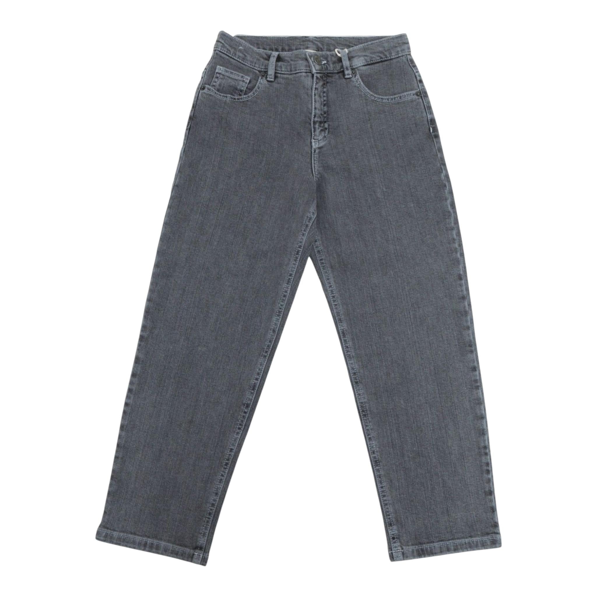 Dou Dou Jeans Tinta Unita con Girovita Regolabile per Bambina DW6P00 GRIGIO DOU DOU 