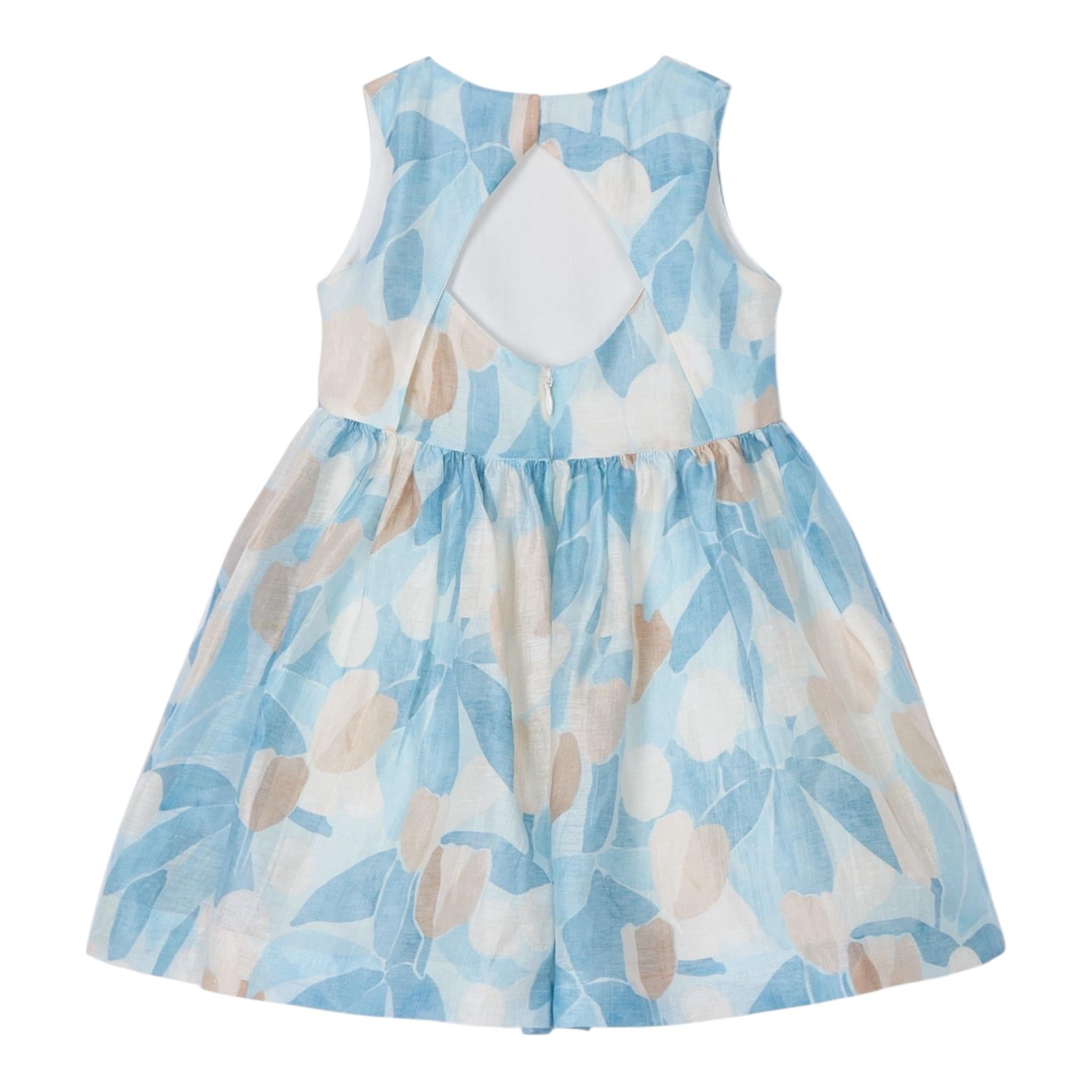 Mayoral Abito Giromanica Stampa Fantasia per Neonata 3913N AZZURRO MAYORAL 