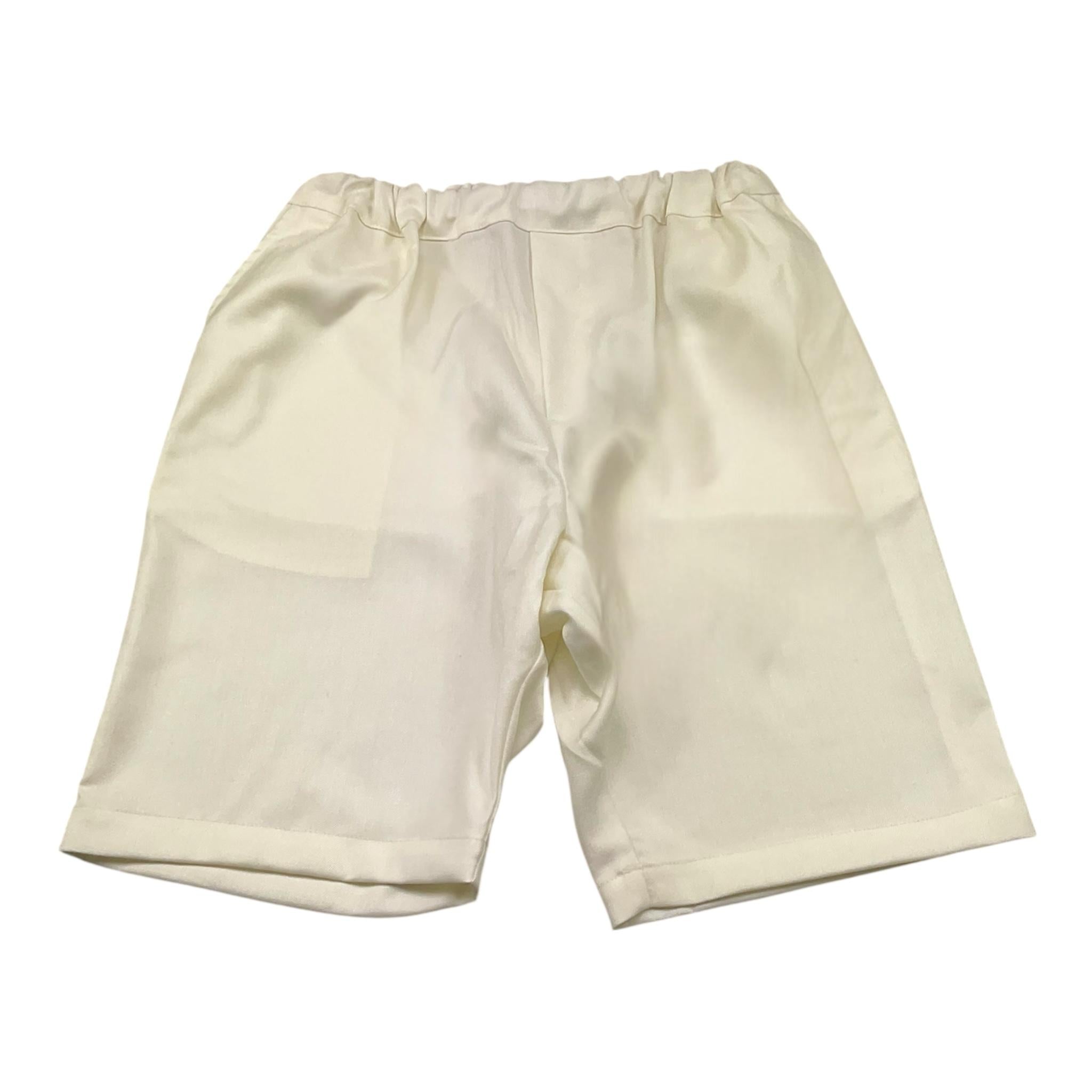 Mood_One Bermuda Tinta Unita con Elastico In Vita per Bambino BBERMUDA PANNA MOOD_ONE 