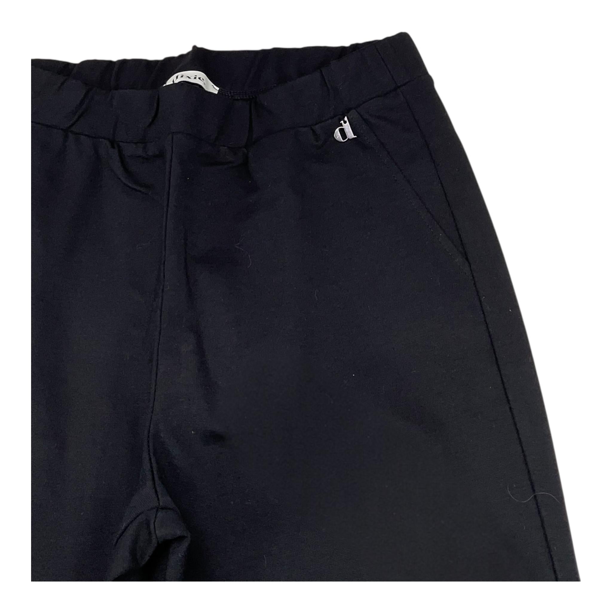 DIXIE pantalone tinta unita modello zampa Nero per Bambina PE10172G67 NERO DIXIE 