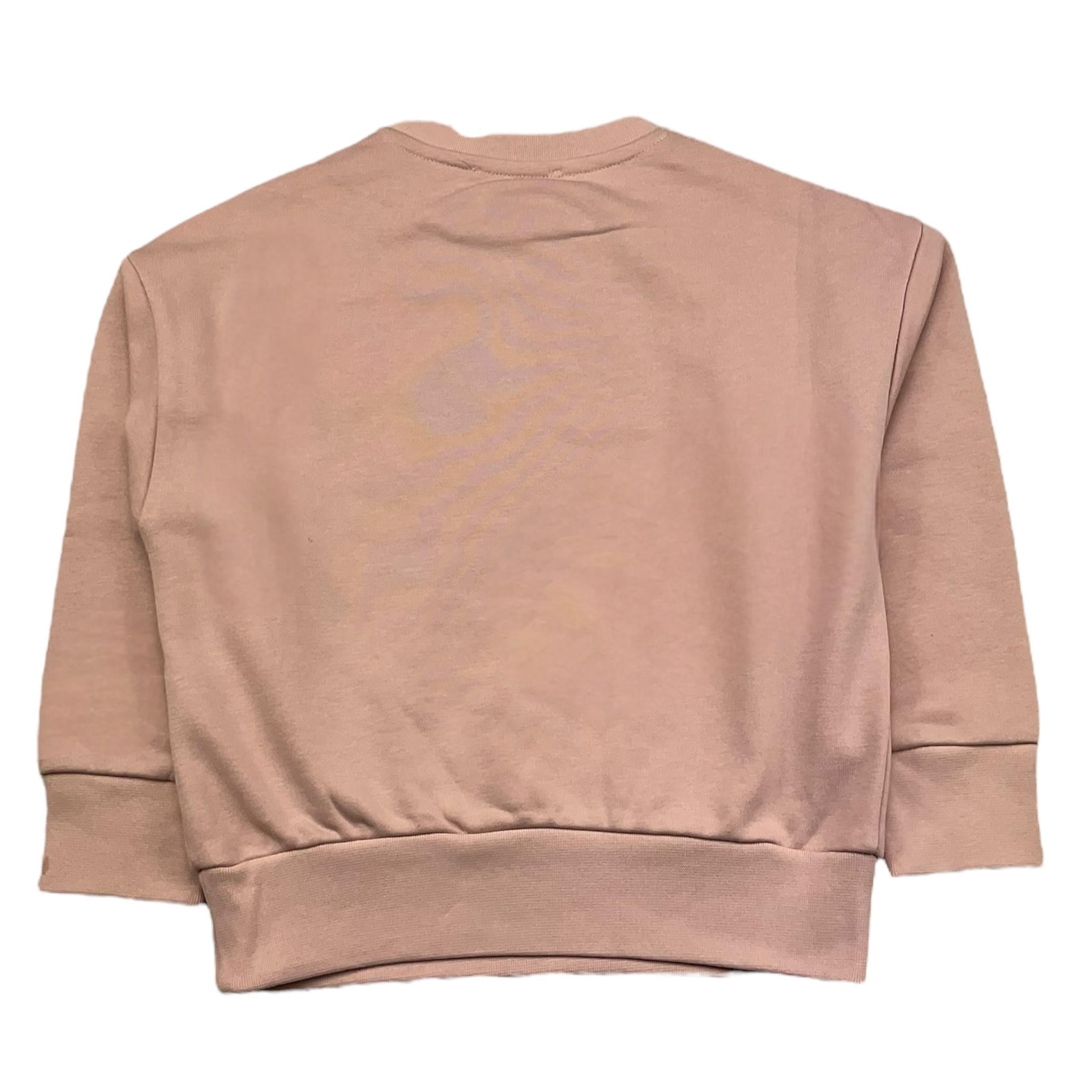 ICEBERG felpa chiusa girocollotinta unita con stampa logo Rosa per Bambina MFICE5334J ROSA ICEBERG 