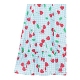 Saint Barth Abito Bretelline Tinta Unita per Bambina MKI000104 AZZURRO SAINT BARTH 