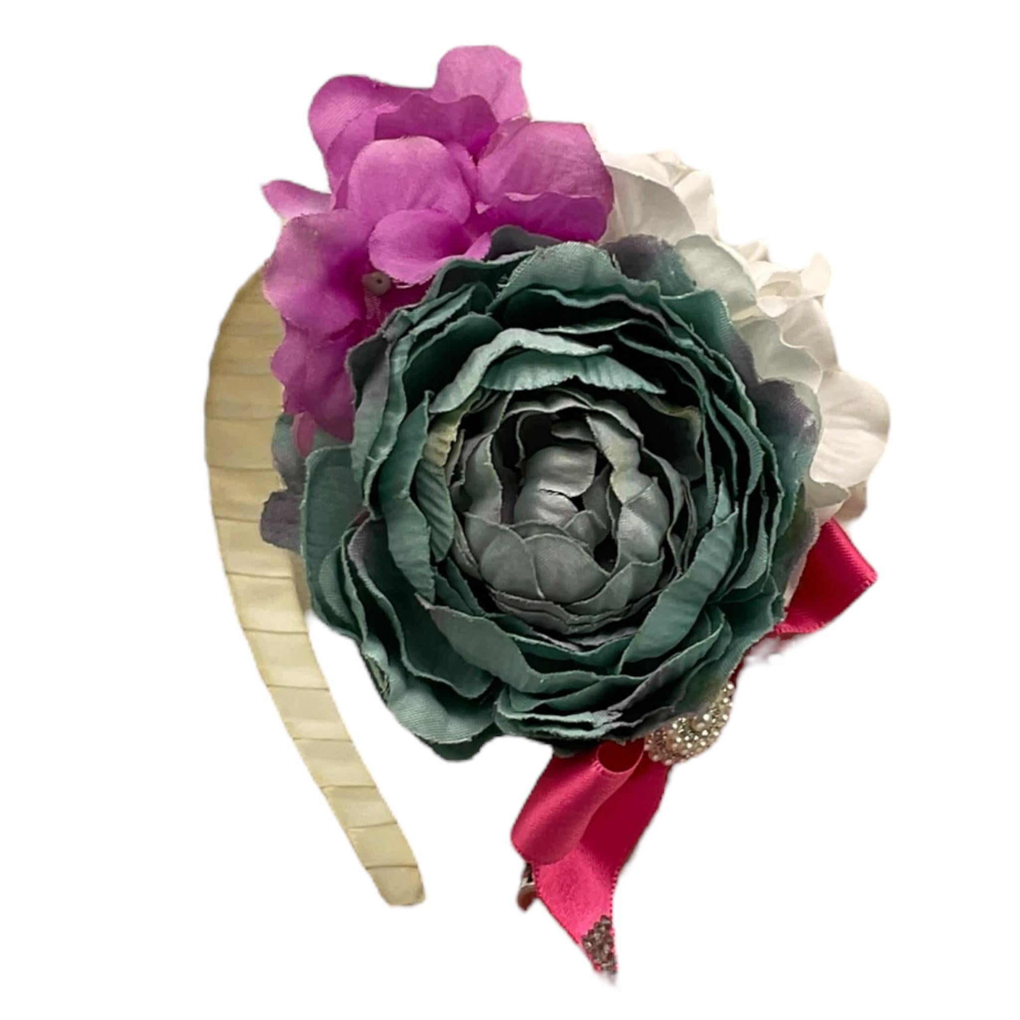 Fun & Fun Cerchietto Tinta Unita con Applicazione per Bambina CRCC PANNA FUN & FUN 