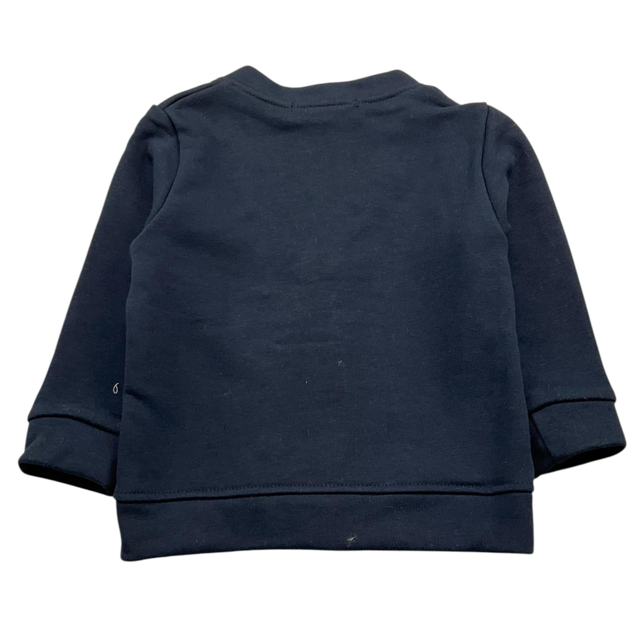 MANUEL RITZ cardigan tinta unita con logo Blu per Neonato ME2824 BLU MANUEL RITZ 