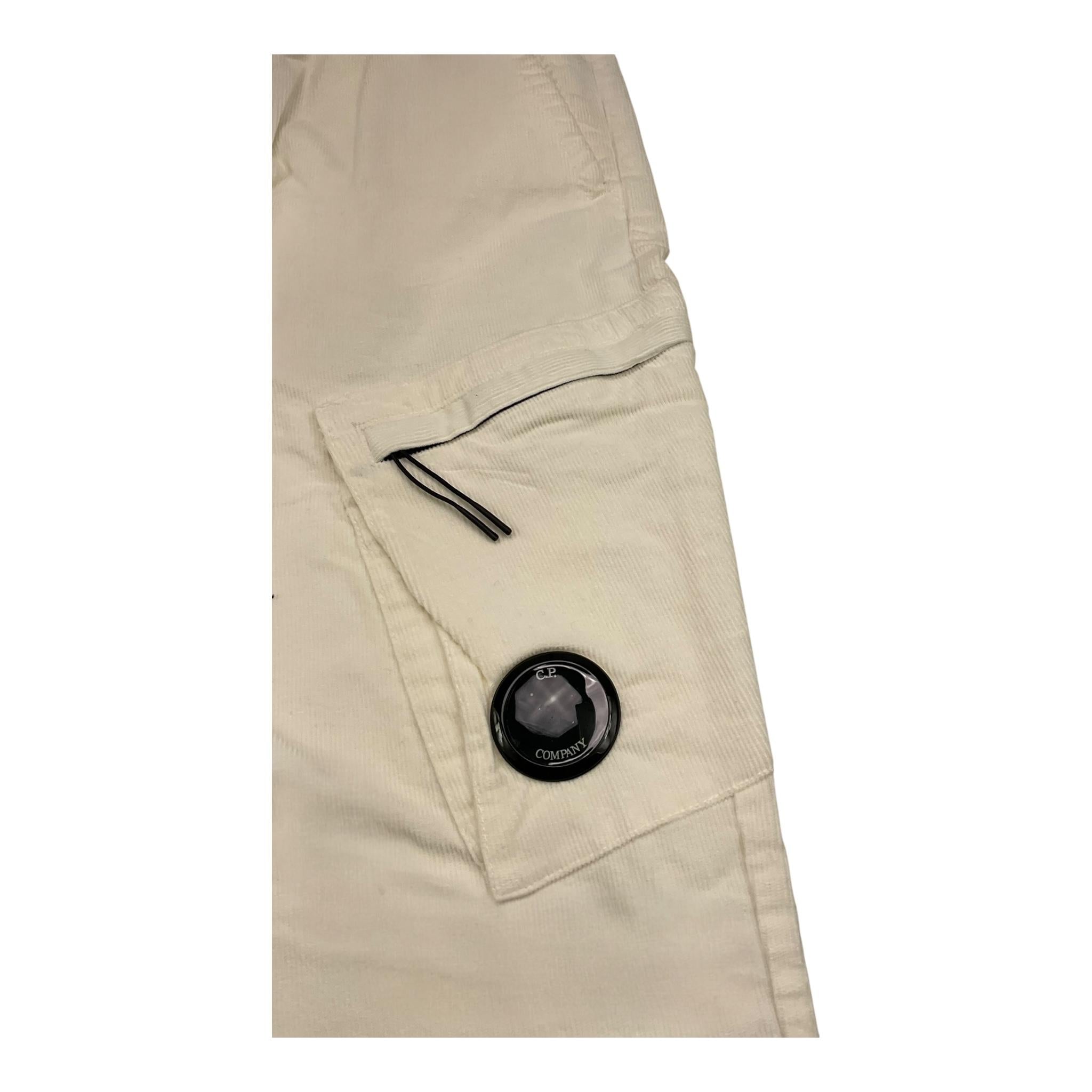 C.P. COMPANY pantalone tinta unita cn camoscio con elastico in vita Panna per Bambino CUP00IX PANNA C.P. COMPANY 