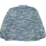 Saint Barth Camicia Manica Lunga Fantasia Zebrata per Bambina HARPER BIANCO SAINT BARTH 