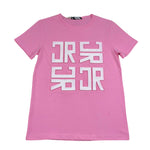 John Richmond T-Shirt Girocollo Tinta Unita con Stampa per Bambina RGP26012TS ROSA JOHN RICHMOND 
