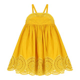 Stella Mccartney Abito Tinta Unita Traforato per Bambina TU1B92 GIALLO STELLA McCARTNEY 