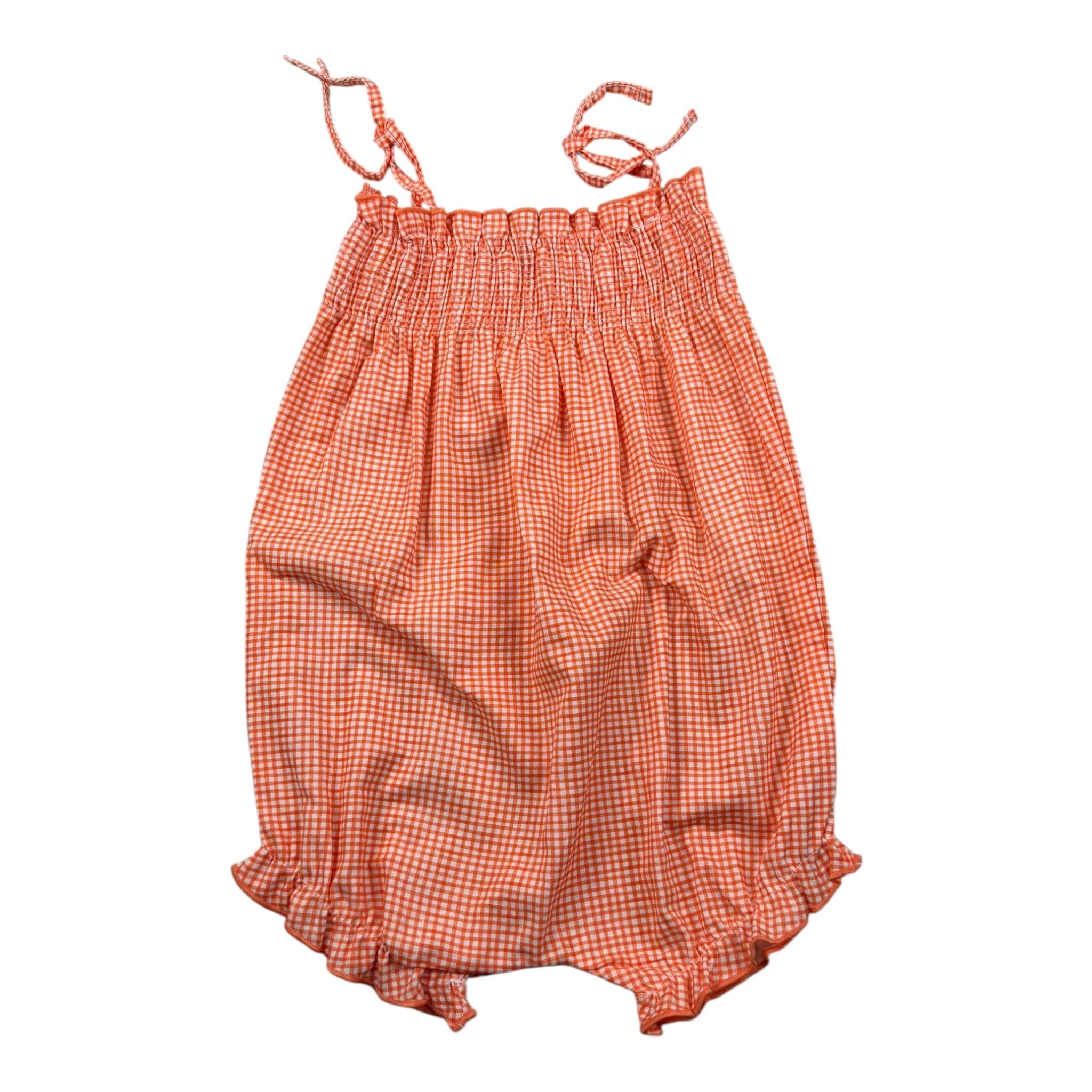 Calamaro Pagliaccetto Fantasia Quadretti per Neonata 32484N ARANCIONE CALAMARO 