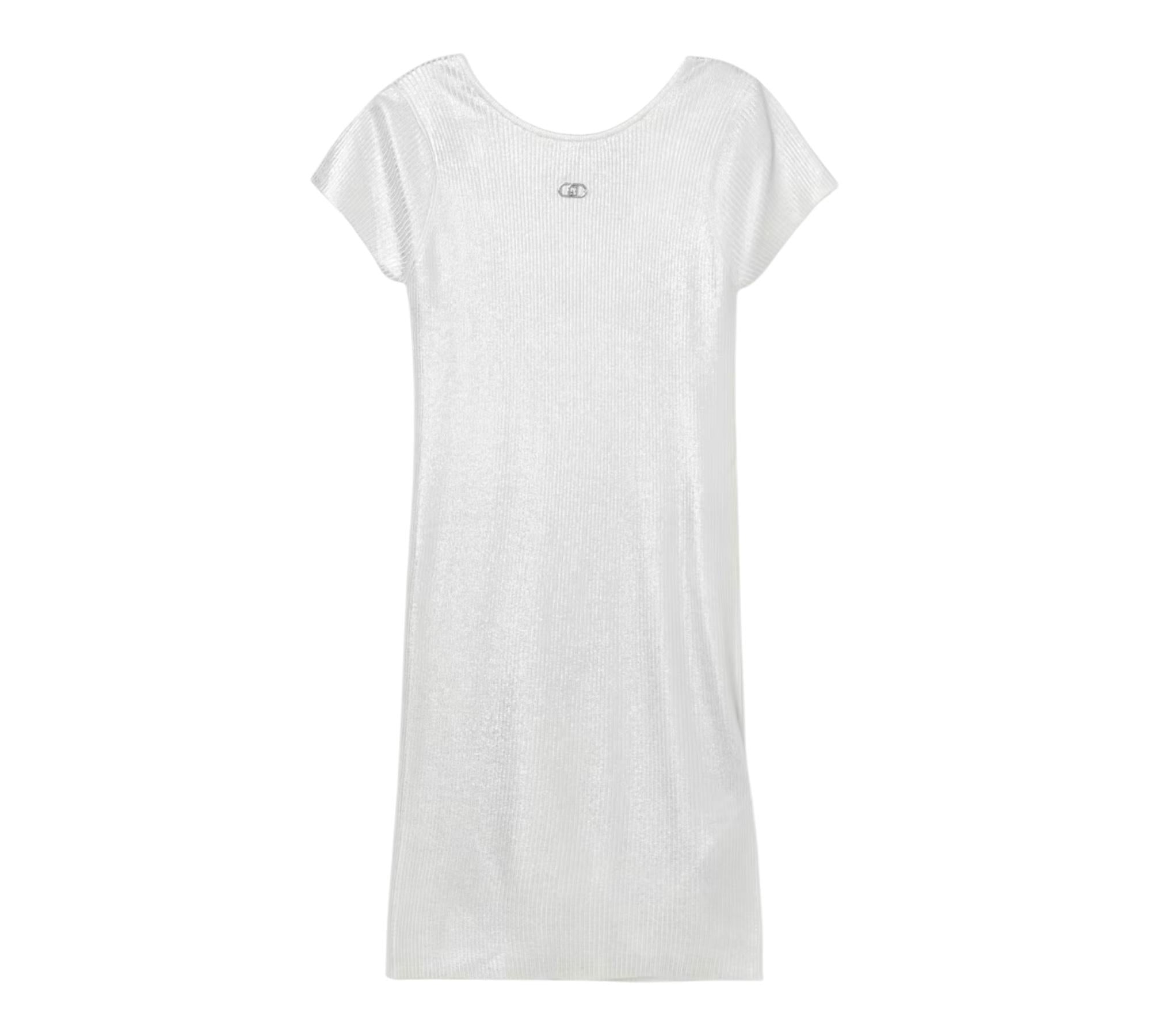 Liu Jo Abito Mezza Manica Tinta Unita per Bambina GA5039X ARGENTO LIU JO 