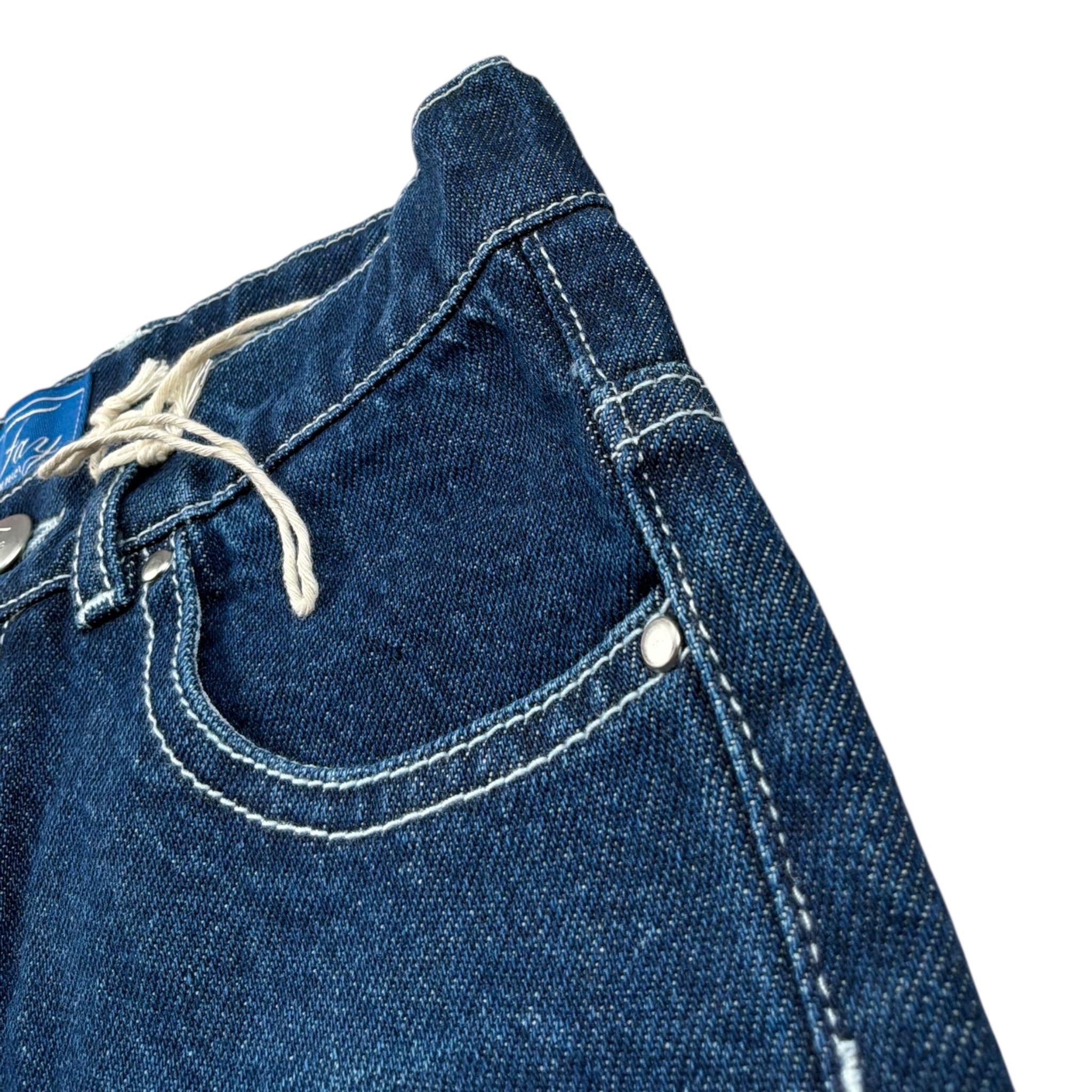 Fay Bermuda In Denim Tinta Unita per Bambino 5O6039 BLU FAY 