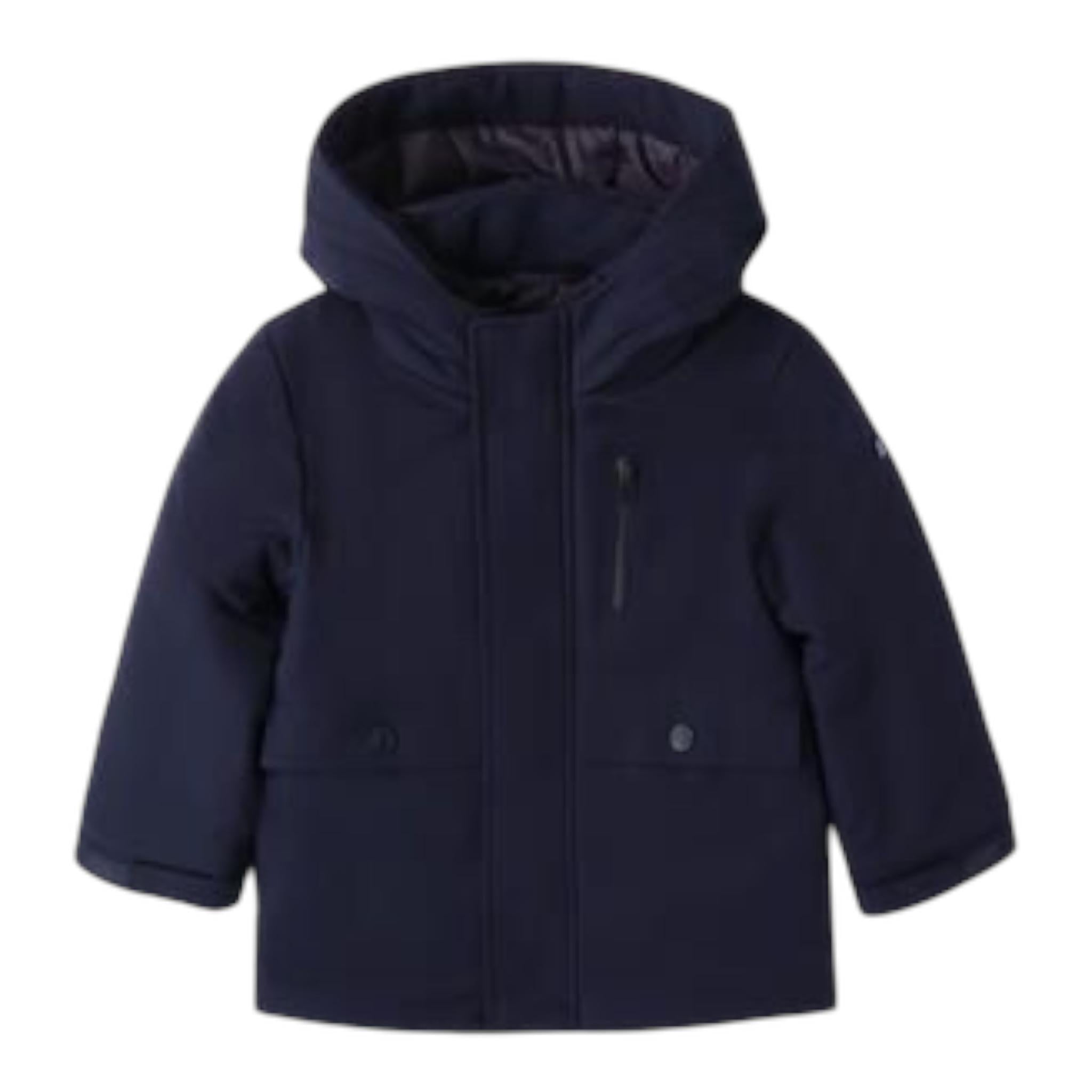 SARABANDA giubbino tinta unita con zip e cappuccio Blu per Bambino A183 BLU SARABANDA 