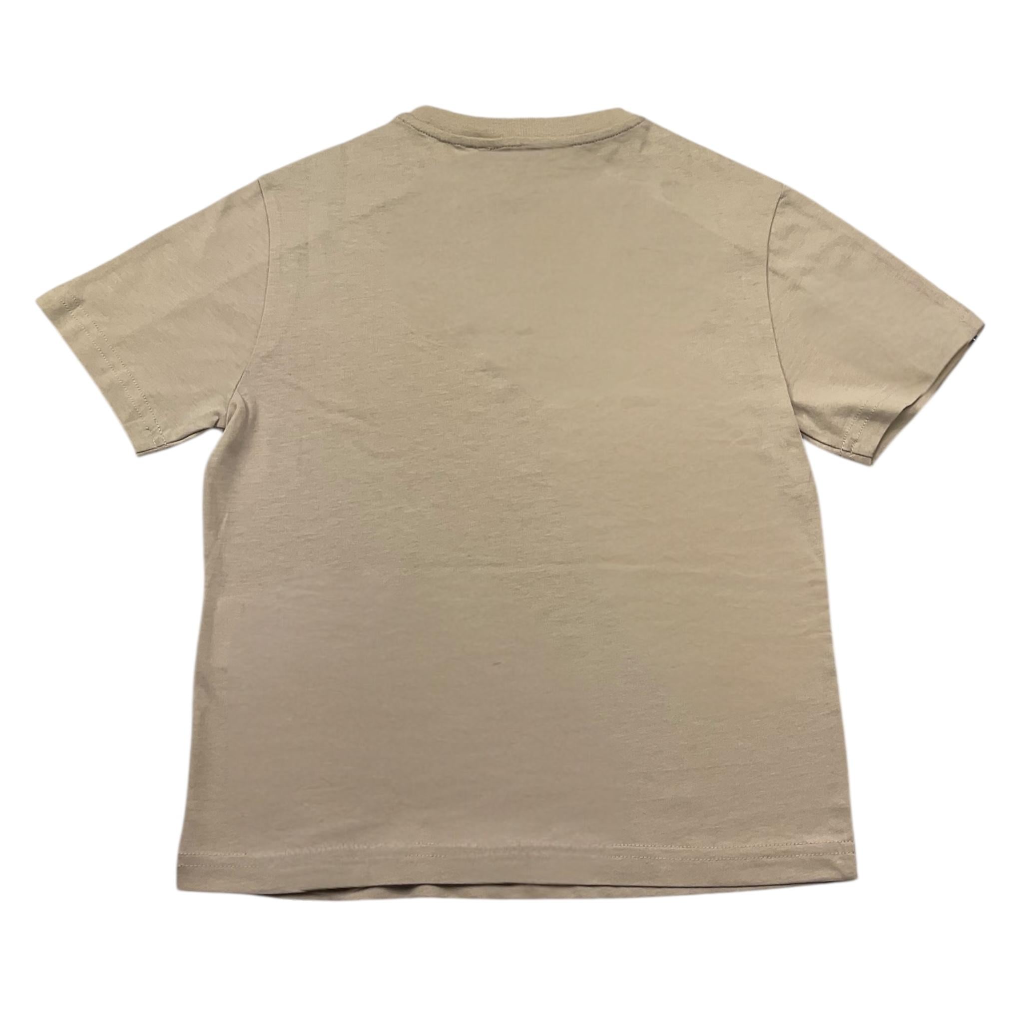 Emporio Armani T-Shirt Girocollo Tinta Unita con Logo per Bambino 6RBT57 BEIGE EMPORIO ARMANI 