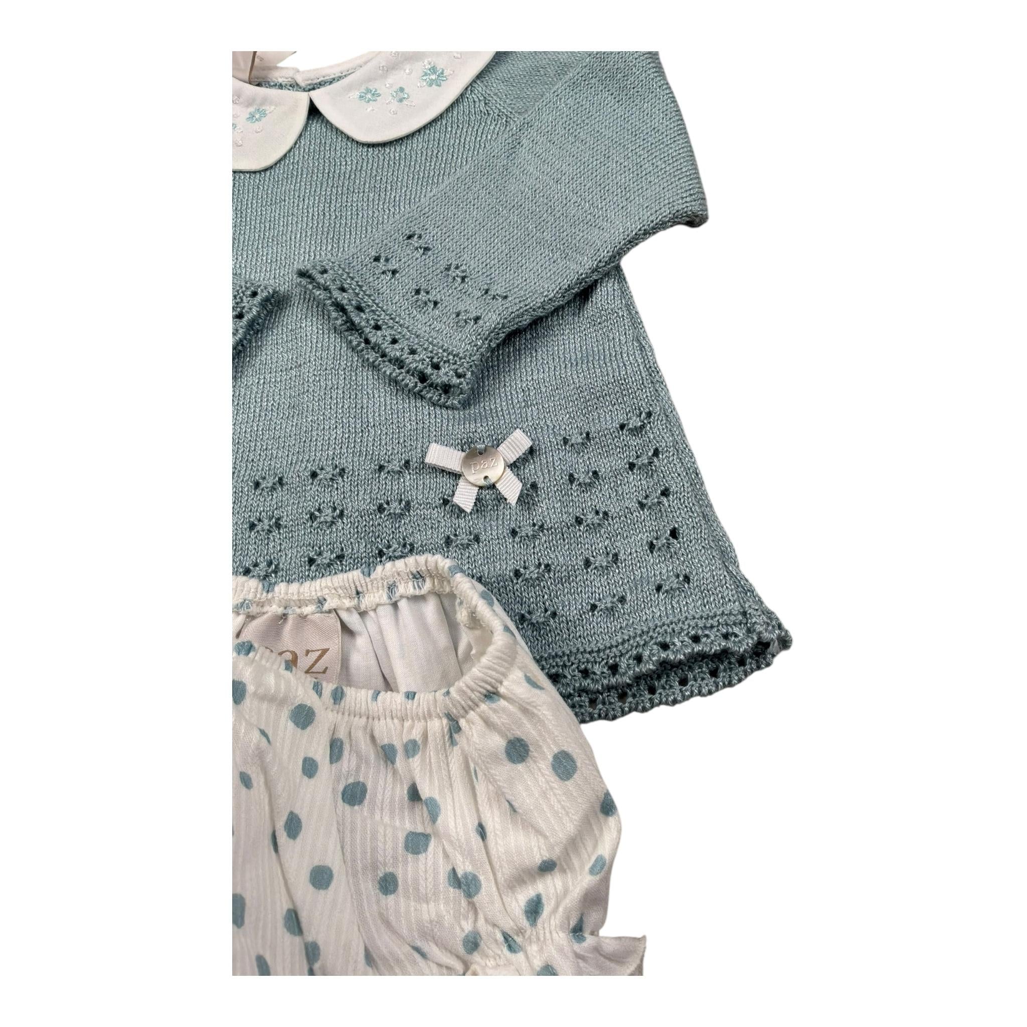 Paz Rodriguez Completo 2 Pezzi Maglia-Culotte per Neonata 003122668 PETROLIO PAZ RODRIGUEZ 