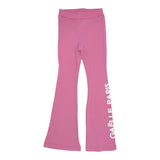 Gaelle Pantalone Tinta Unita Modello Zampa  Rosa per Bambina