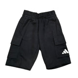 Adidas Bermuda Tinta Unita con Logo per Bambino JE3963 NERO Adidas 