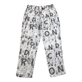 John Richmond Pantalone Tinta Unita Logato Bianco per Bambino