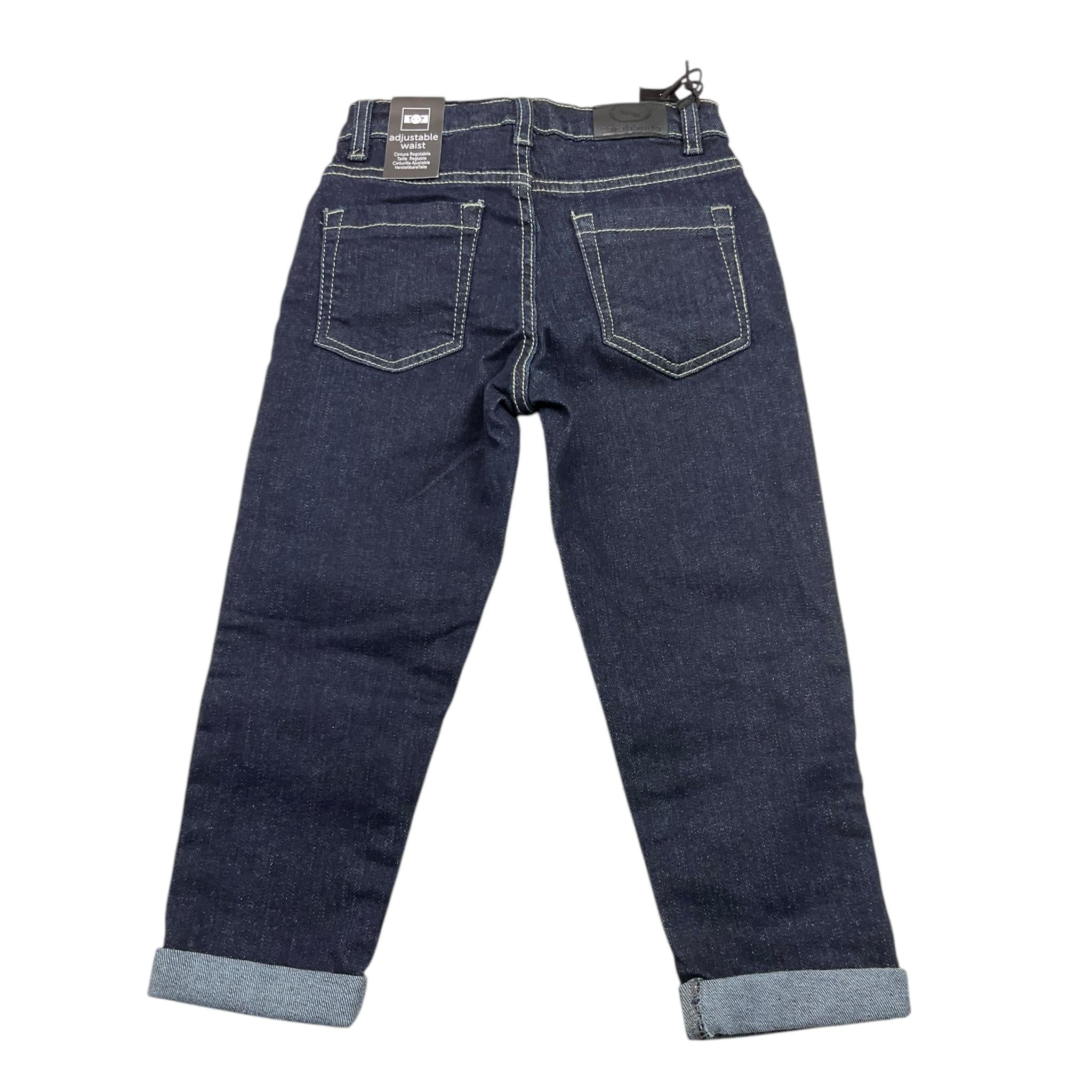 SARABANDA jeans tinta unita con girovita regolabile Nero per Bambino A043 NERO SARABANDA 