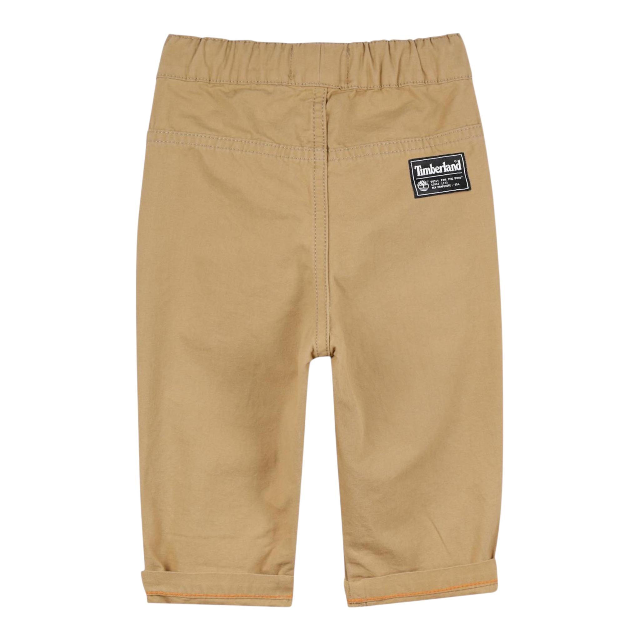 Timberland Pantalone Tinta Unita con Elastico In Vita per Neonato T60499 CAMMELLO TIMBERLAND 