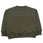 CESARE PACIOTTI felpa chiusa girocollo tinta unita con stampa logo Verde per Bambino MFP5354J VERDE CESARE PACIOTTI 