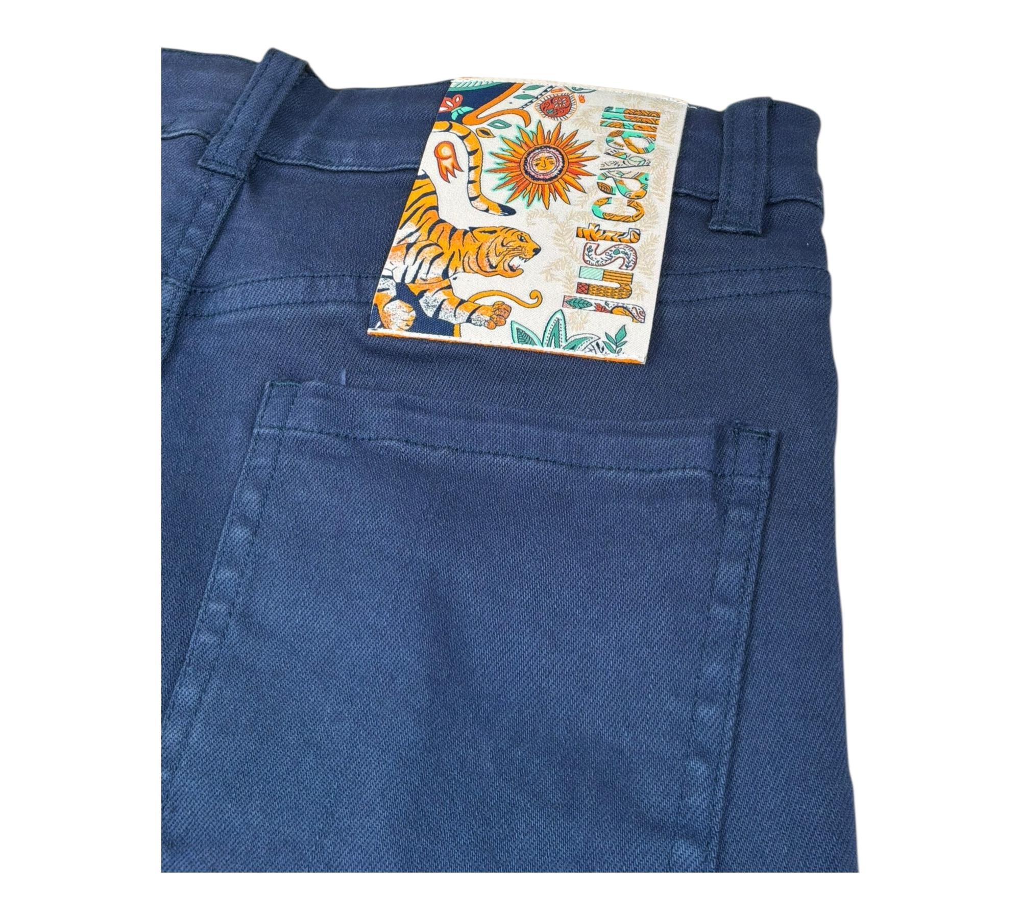 Just Cavalli Jeans Tinta Unita con Girovita Regolabile per Bambino JBP26096PA BLU JUST CAVALLI 