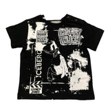 Iceberg T-Shirt Girocollo Tinta Unita con Stampe In Contrasto per Neonato TSICE5123B NERO ICEBERG 
