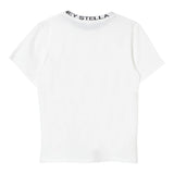 Stella Mccartney T-Shirt Tinta Unita con Profili In Contrasto per Bambino TV8P71 BIANCO STELLA McCARTNEY 