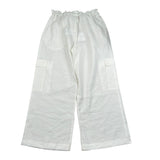 Lu Lu By Miss Grant Pantalone Tinta Unita Modello A Palazzo per Bambina LL2757 BIANCO LU LU BY MISS GRANT 