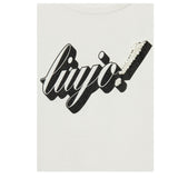 Liu Jo T-Shirt Girocollo Tinta Unita con Paillettes per Bambina GA5018XXX BIANCO LIU JO 