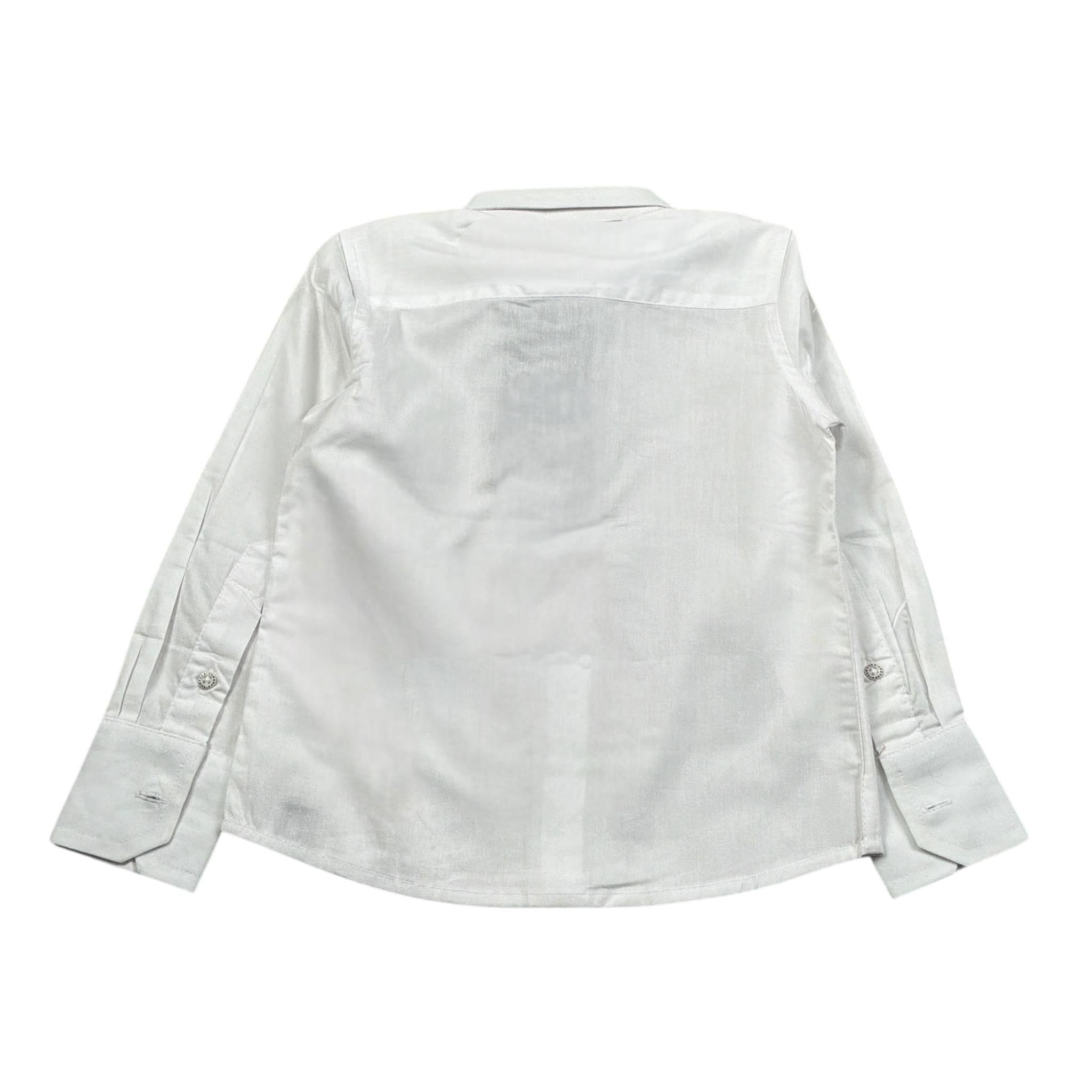 John Richmond Camicia tinta unita con Logo Bianco per Neonato RBP23054CA BIANCO JOHN RICHMOND 