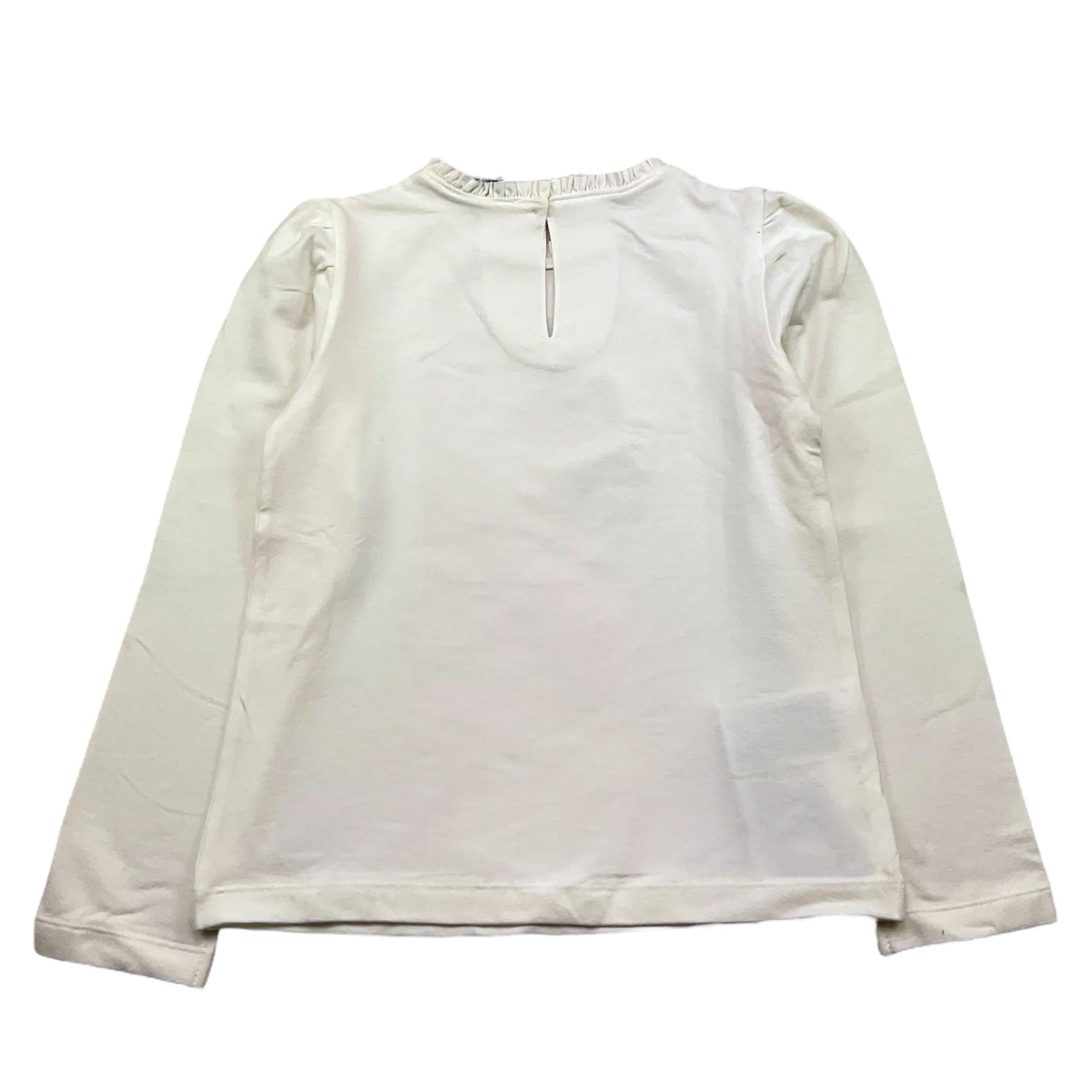 MAYORAL shirt tinta unita con stampa in contrasto Panna per Bambina 4065X PANNA MAYORAL 