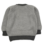 NUPKEET maglia girocollo tinta unita con profili in contrasto Grigio per Bambino 4DNK405 GRIGIO NUPKEET 