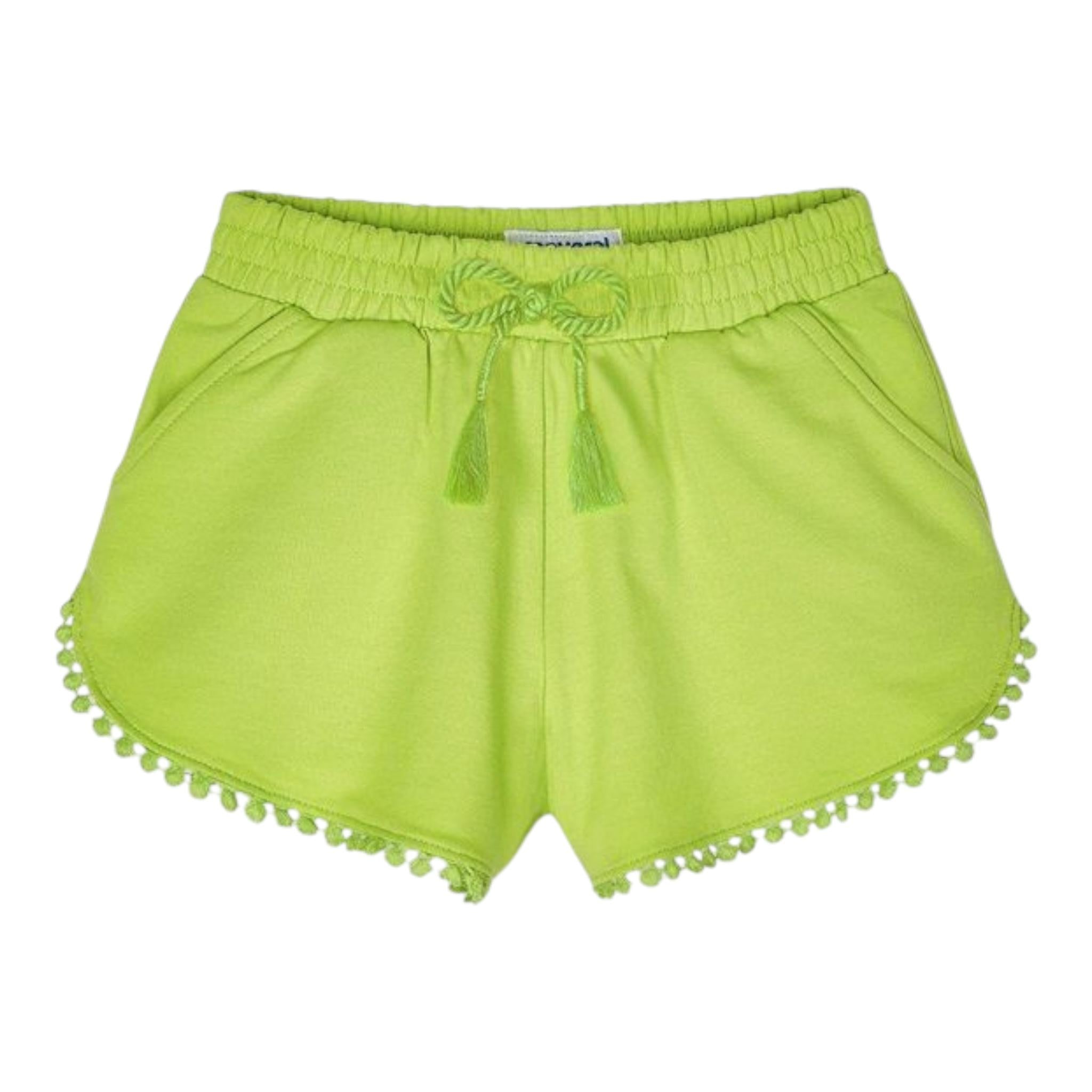 Mayoral Short Tinta Unica con Elastico In Vita per Neonata 607 VERDE ACIDO MAYORAL 