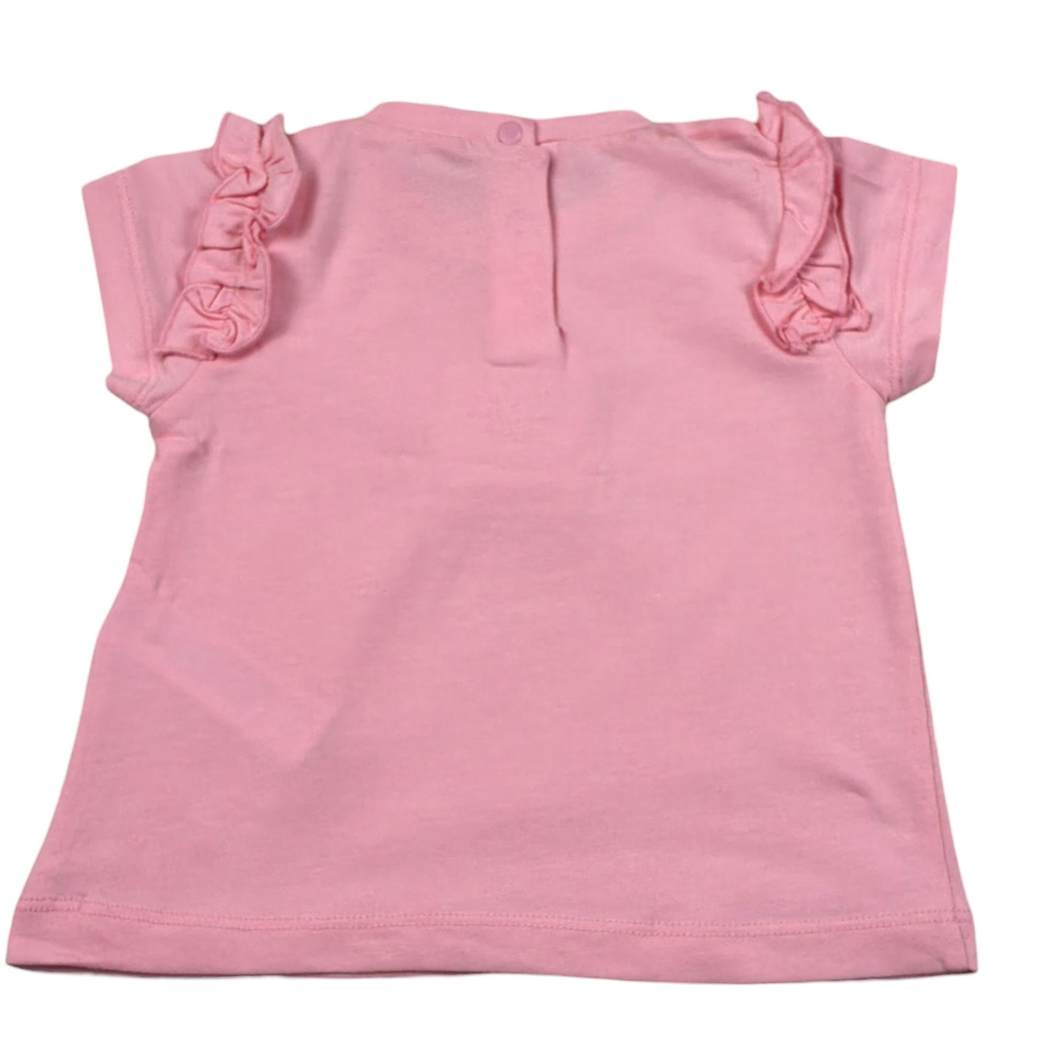 Liu Jo T-Shirt Tinta Unita con Stampa per Neonata HA4078J5003 ROSA LIU JO 