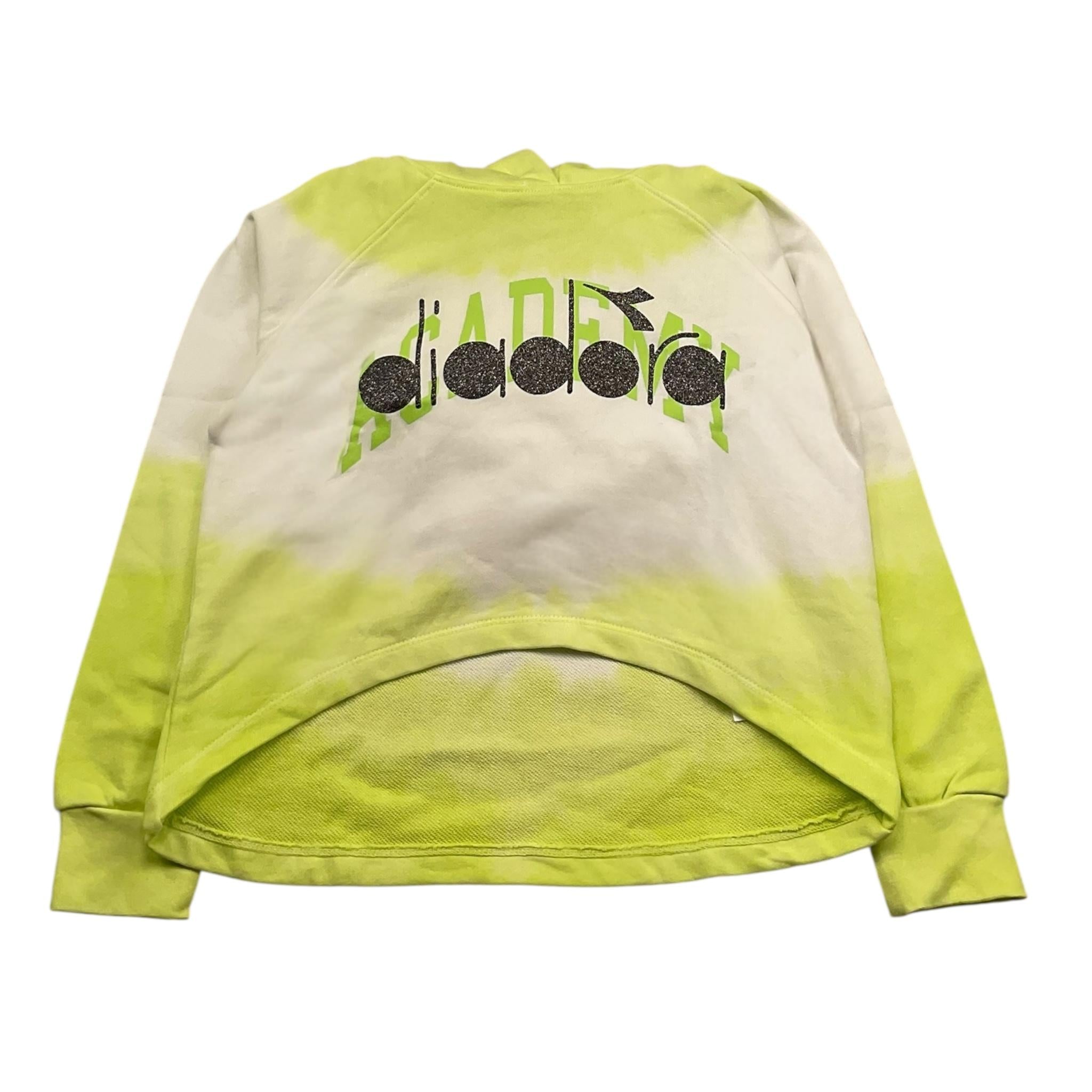 Diadora Felpa Chiusa con Cappucci Asimmetrica per Bambina S4DIJGHS110 VERDE DIADORA 