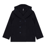 EMPORIO ARMANI cappotto tinta unita con zip e cappuccio Blu per Bambino 6L4BL0 BLU EMPORIO ARMANI 
