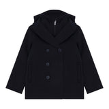 EMPORIO ARMANI cappotto tinta unita con zip e cappuccio Blu per Bambino 6L4BL0 BLU EMPORIO ARMANI 