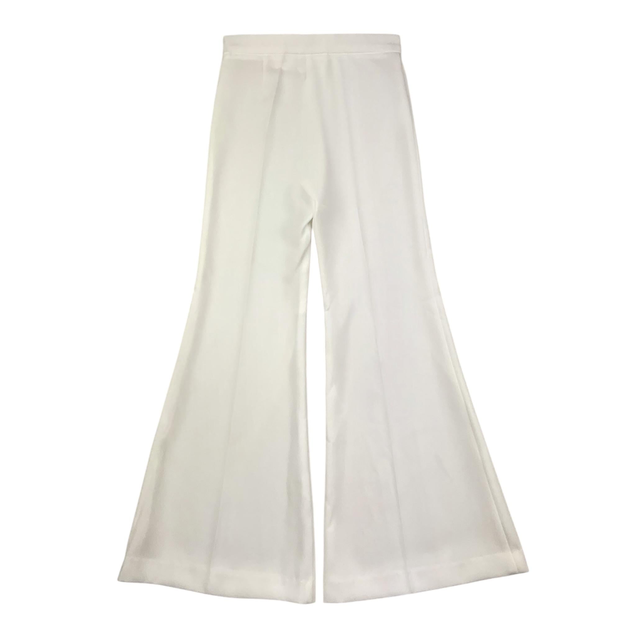 Elisabetta Franchi Pantalone Tinta Unita Modello Zampa per Bambina EFPA285 BIANCO ELISABETTA FRANCHI 