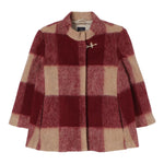 FAY cappotto bicolore con fantasia quadri Bordeaux per Bambino FV2A67 BORDEAUX FAY 