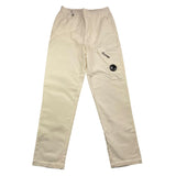C.P. COMPANY pantalone tinta unita cn camoscio con elastico in vita Panna per Bambino CUP00IX PANNA C.P. COMPANY 