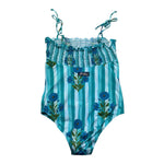 Saint Barth Costume Intero Fantasia A Righe per Bambina AMINA VERDE SAINT BARTH 