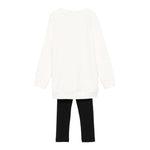LIU JO completo 2pz felpa-leggins bicolore Panna/nero per Bambina KF4024XX PANNA/NERO LIU JO 
