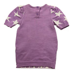 MARC ELLIS abito tinta unita mezza manica con stampa Lilla per Neonata JMNDR1557 LILLA MARC ELLIS 