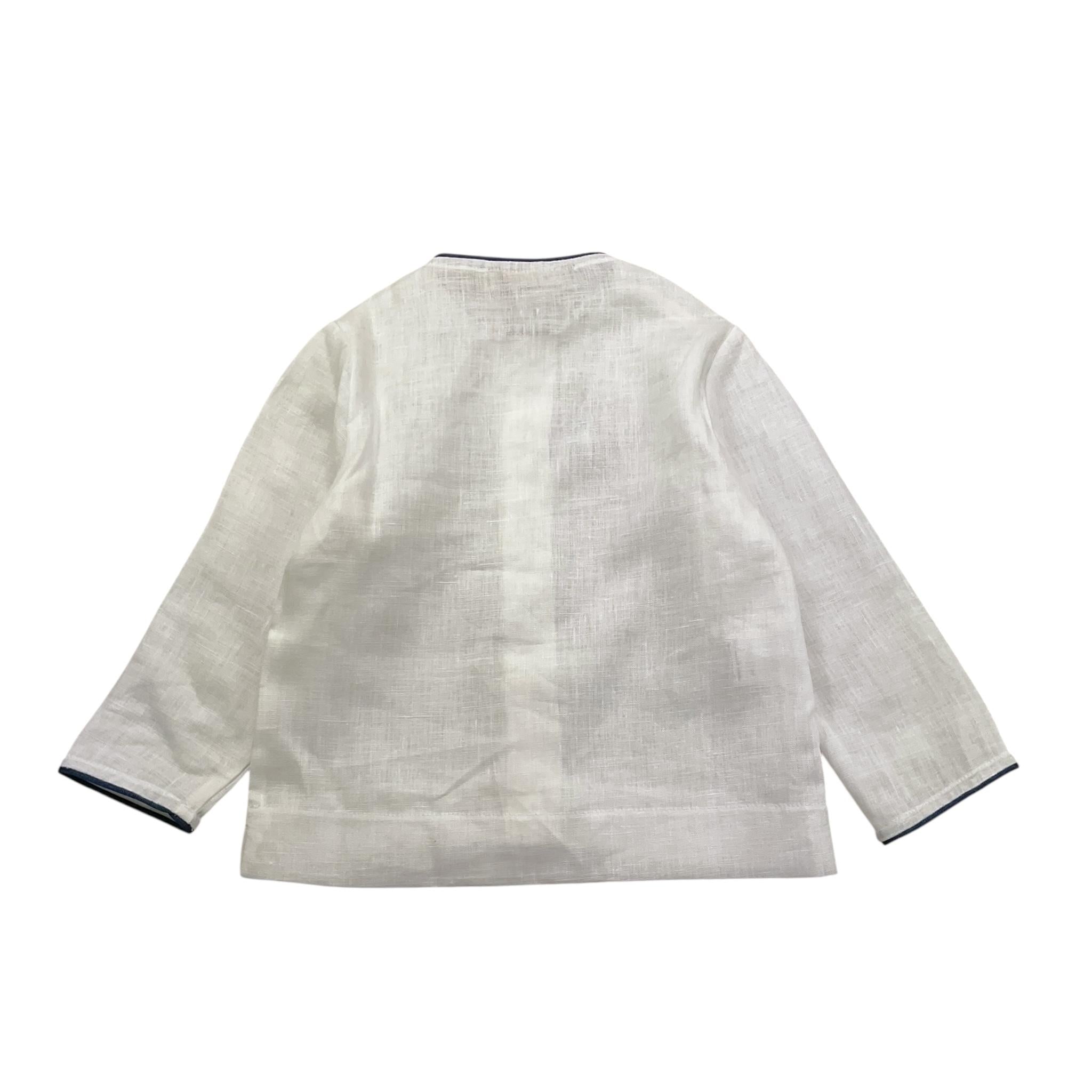 La Stupenderia Camicia Tinta Unita Manica Lunga per Bambino TJCM73 BIANCO LA STUPENDERIA 