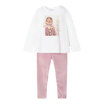 MAYORAL completo 2pz felpa-leggins bicolore Rosa per Neonata 4705N ROSA MAYORAL 